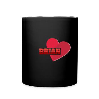 First name Brian - Full Colour Mug - black - Front