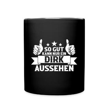 Dirk - Tasse einfarbig - Schwarz - Vorne