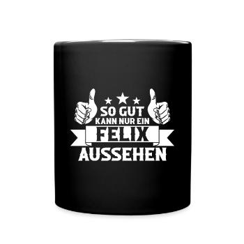 Felix - Tasse einfarbig - Schwarz - Vorne