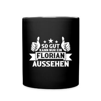 Florian - Tasse einfarbig - Schwarz - Vorne
