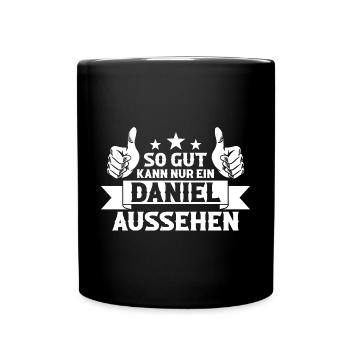 Daniel - Tasse einfarbig - Schwarz - Vorne