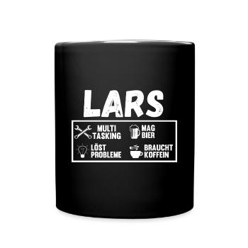 Lars - Tasse einfarbig - Schwarz - Vorne