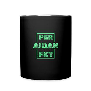Geschenk für Aidan - Tasse einfarbig - Schwarz - Vorne