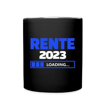 Rente 2023 loading - Tasse einfarbig - Schwarz - Vorne