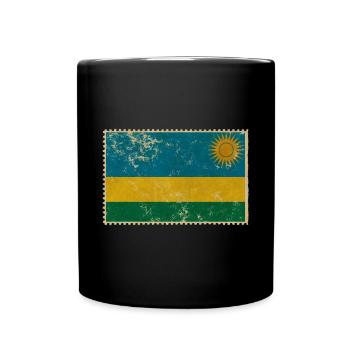 Ruanda - Tasse einfarbig - Schwarz - Vorne