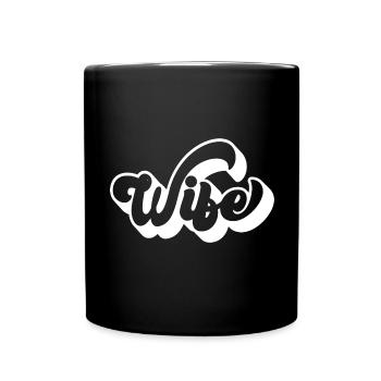 Coole Frau Matching Paar Hochzeitsfeier Ehe - Tasse einfarbig - Schwarz - Vorne