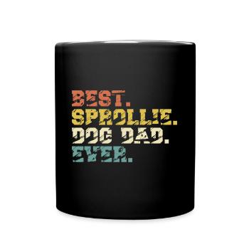 Sprollie Dad Chien Papa Maître Papa Vintage - Mug uni - noir - Devant