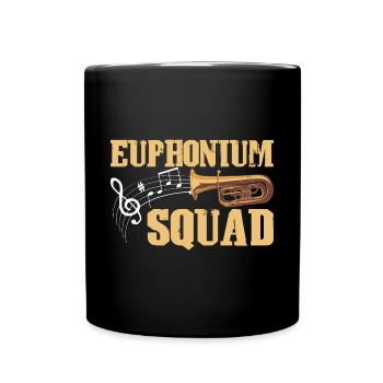 Euphonium Euphoniumspieler Blechbläser Euphonist - Tasse einfarbig - Schwarz - Vorne