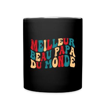 Meilleur Beau Papa Du Monde | Beau-Père - Mug uni - noir - Devant
