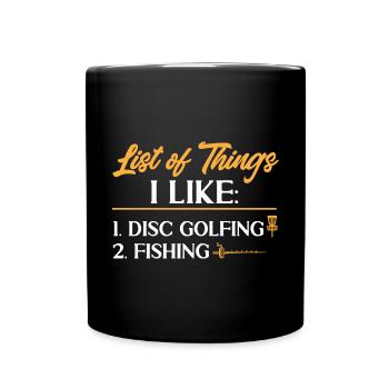 Discgolf Disc Golf Frisbee - Full Colour Mug - black - Front