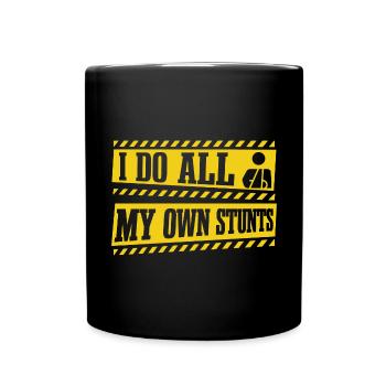 Je fais toutes mes cascades | Récupération du bras cassé - Mug uni - noir - Devant