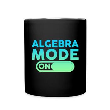Mode algèbre sur 4 - Mug uni - noir - Devant
