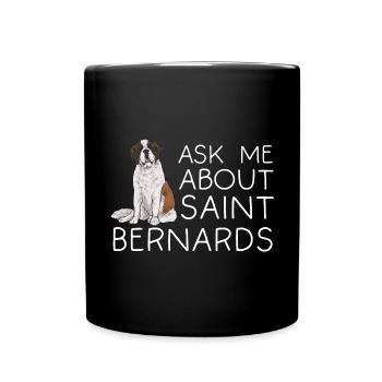 St. Bernard St. Bernard Dog Dog - Full Colour Mug - black - Front