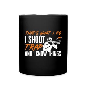 Shooting Skeet Clay Pigeon Shooting - Full Colour Mug - black - Front