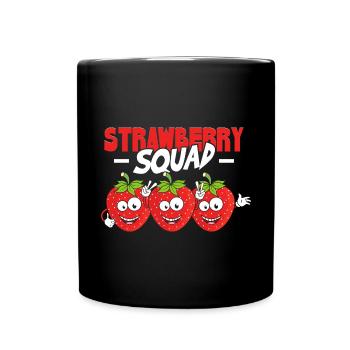 Escouade des fraises - Mug uni - noir - Devant