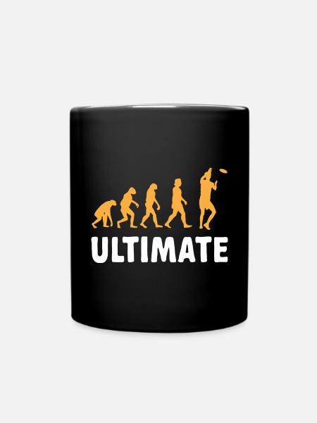Ultimate Frisbee Wurfscheibe - Tasse einfarbig - Schwarz