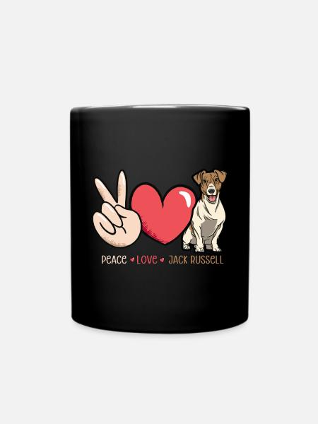 Jack Russell Terrier - Mug uni - noir