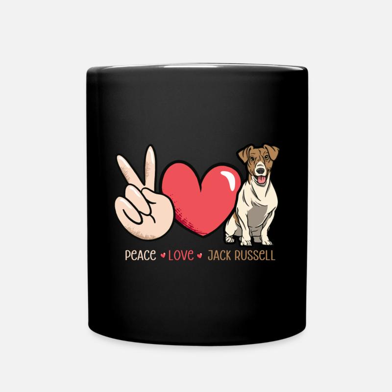 Jack Russell Terrier - Mug uni - noir