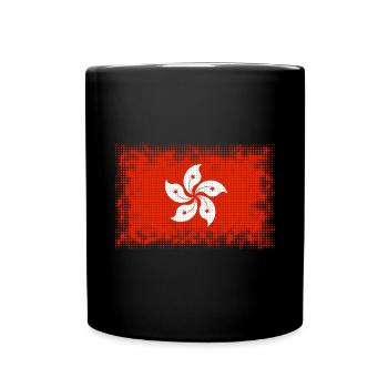 Flag for Hong Kong Hong Kong Country - Full Colour Mug - black - Front