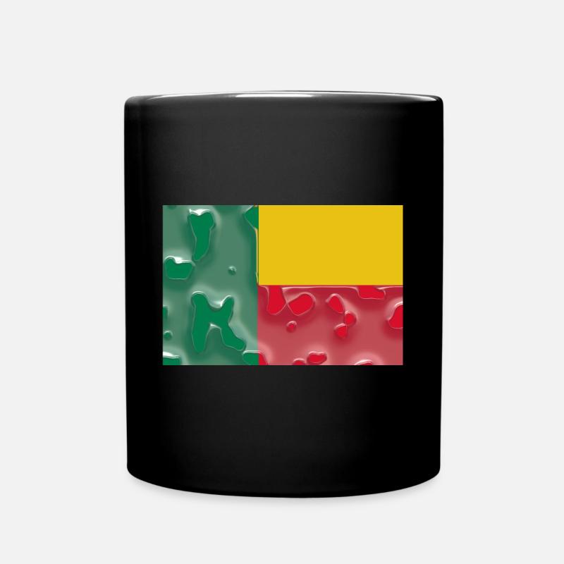 Pays pour le Bénin Drapeau national du Bénin - Mug uni - noir