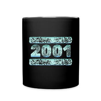 Year: 2001 - Full Colour Mug - black - Front