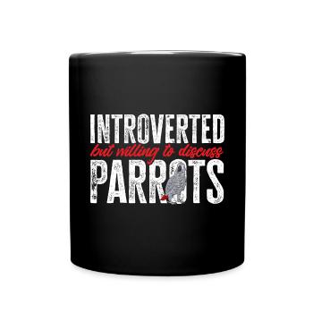 Graupapagei Perroquet gris d’Afrique Papagei - Mug uni - noir - Devant