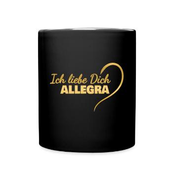 Liebe Allegra - Tasse einfarbig - Schwarz - Vorne