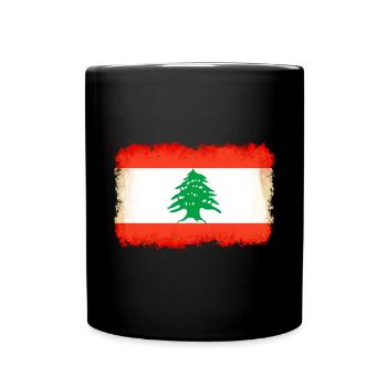 First name Lebanon - Full Colour Mug - black - Front