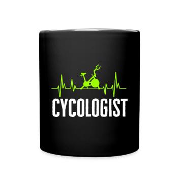 Indoor Cycling Bike Workout - Full Colour Mug - black - Front