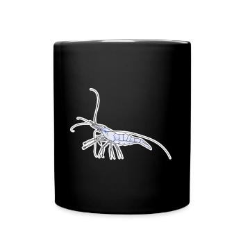 Ghost Shrimp Pet Design for proud shrimp fans - Full Colour Mug - black - Front