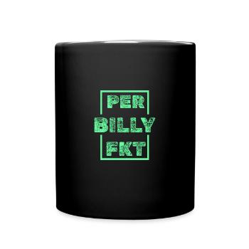 Einzigartig Billy - Tasse einfarbig - Schwarz - Vorne