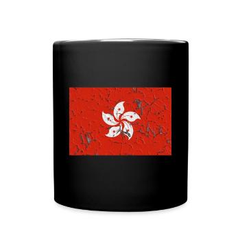 Flag for Hong Kong Hong Kong Country - Full Colour Mug - black - Front