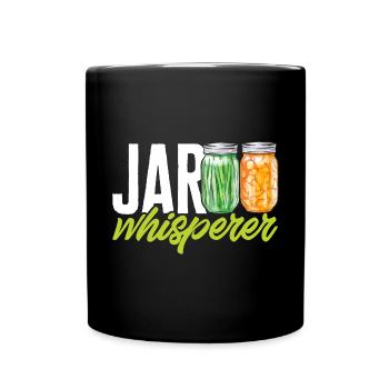 Einmachen Einkochen Lebensmitteln Konservieren - Tasse einfarbig - Schwarz - Vorne