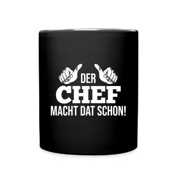 Arbeit Kollegen Büro Teamleiter Führungskraft Chef - Tasse einfarbig - Schwarz - Vorne