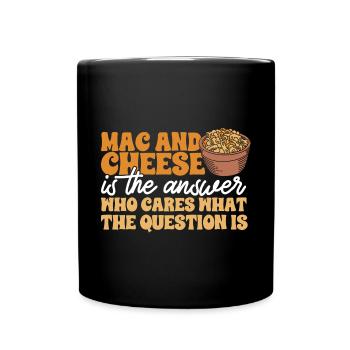 Macaroni Cheese Lover Mac And Cheese - Full Colour Mug - black - Front