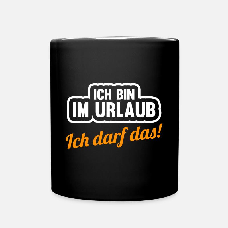Sommerurlaub Urlauber Urlaub - Tasse einfarbig - Schwarz