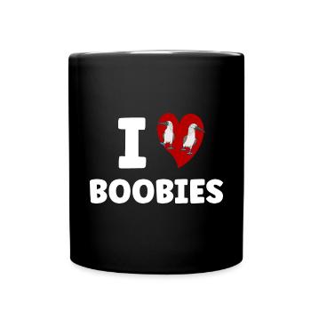 Blue-footed Booby Seabird Blue-footed Booby Seabird - Full Colour Mug - black - Front