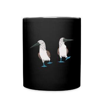 Blue-footed Booby Seabird Blue-footed Booby Seabird - Full Colour Mug - black - Front