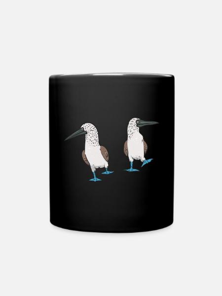Blaufußtölpel Blue-footed Booby Seevogel - Tasse einfarbig - Schwarz