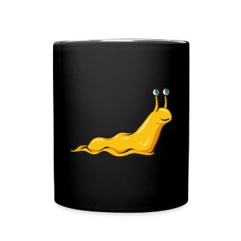 Banana Snail Snail - Full Colour Mug - black - Front