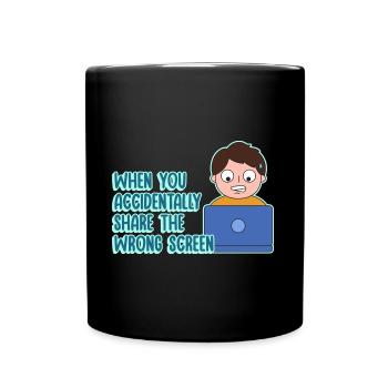 Conception de blagues de partage d’écran de travail pour Proud Pinoys - Mug uni - noir - Devant