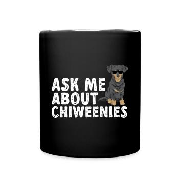 Chiweenie Chien - Mug uni - noir - Devant