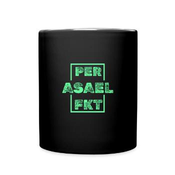 Vorname Asael - Tasse einfarbig - Schwarz - Vorne