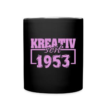 Kreativ 1953 - Tasse einfarbig - Schwarz - Vorne
