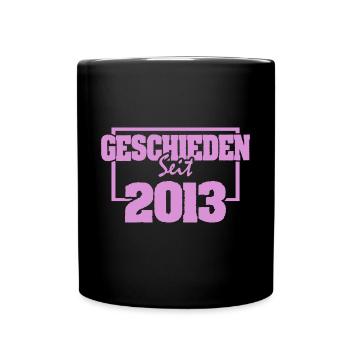 Geschieden 2013 - Tasse einfarbig - Schwarz - Vorne
