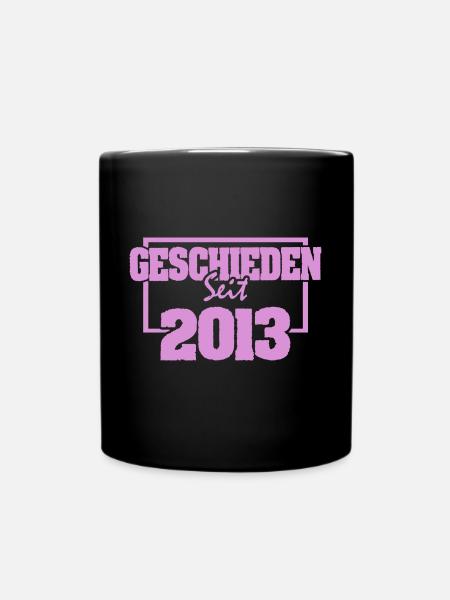 Geschieden 2013 - Tasse einfarbig - Schwarz