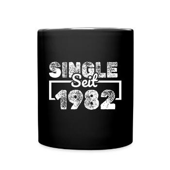 Jahr 1982 - Tasse einfarbig - Schwarz - Vorne
