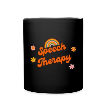 Orthophonie Rainbow Pathologiste - Mug uni - noir - Devant