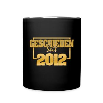 Jahr 2012 - Tasse einfarbig - Schwarz - Vorne