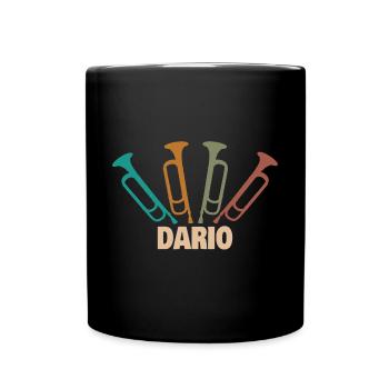 Geschenk für Dario - Tasse einfarbig - Schwarz - Vorne
